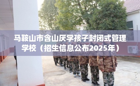 马鞍山市含山厌学孩子封闭式管理学校（招生信息公布2025年）