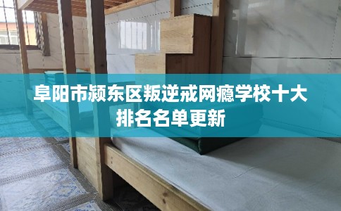 阜阳市颍东区叛逆戒网瘾学校十大排名名单更新