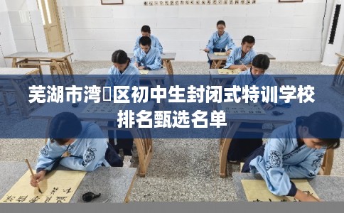 芜湖市湾沚区初中生封闭式特训学校排名甄选名单