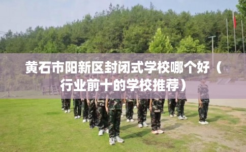 黄石市阳新区封闭式学校哪个好（行业前十的学校推荐）