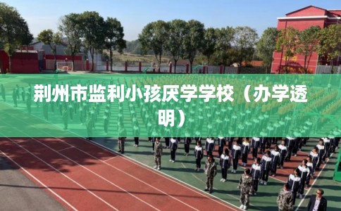 荆州市监利小孩厌学学校（办学透明）