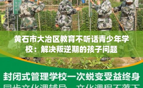 黄石市大冶区教育不听话青少年学校：解决叛逆期的孩子问题