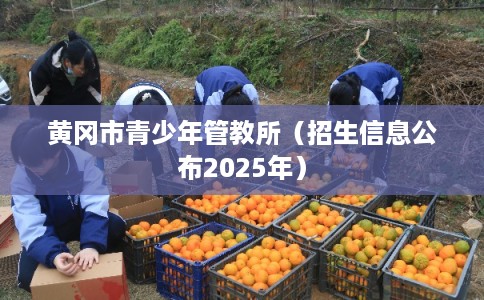 黄冈市青少年管教所（招生信息公布2025年）