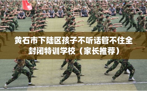 黄石市下陆区孩子不听话管不住全封闭特训学校（家长推荐）