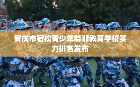 安庆市宿松青少年特训教育学校实力排名发布
