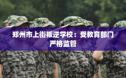 郑州市上街叛逆学校：受教育部门严格监管
