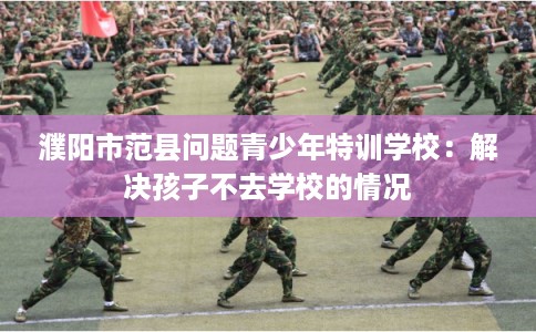 濮阳市范县问题青少年特训学校：解决孩子不去学校的情况