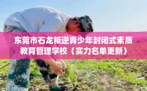 东莞市石龙叛逆青少年封闭式素质教育管理学校（实力名单更新）