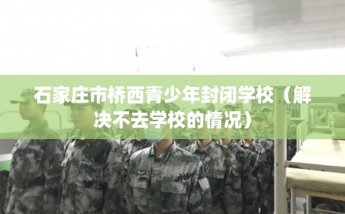 石家庄市桥西青少年封闭学校（解决不去学校的情况）