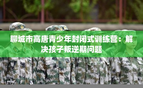 聊城市高唐青少年封闭式训练营：解决孩子叛逆期问题