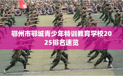 鄂州市鄂城青少年特训教育学校2025排名速览