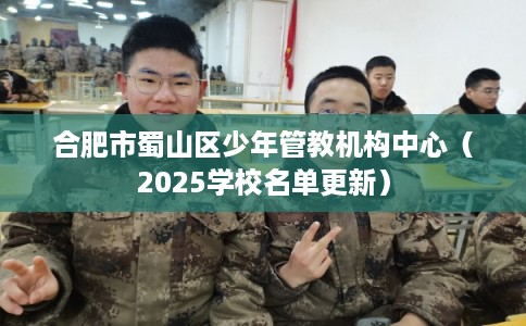 合肥市蜀山区少年管教机构中心（2025学校名单更新）