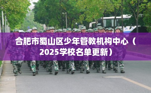 合肥市蜀山区少年管教机构中心（2025学校名单更新）