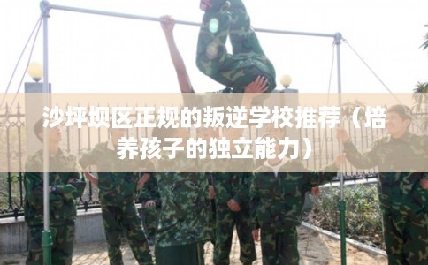 沙坪坝区正规的叛逆学校推荐（培养孩子的独立能力）