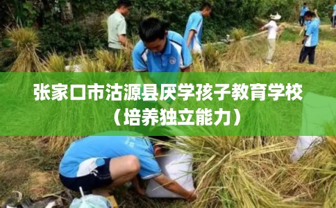 张家口市沽源县厌学孩子教育学校（培养独立能力）