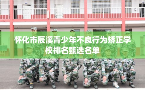 怀化市辰溪青少年不良行为矫正学校排名甄选名单