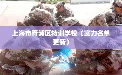 上海市青浦区特训学校（实力名单更新）