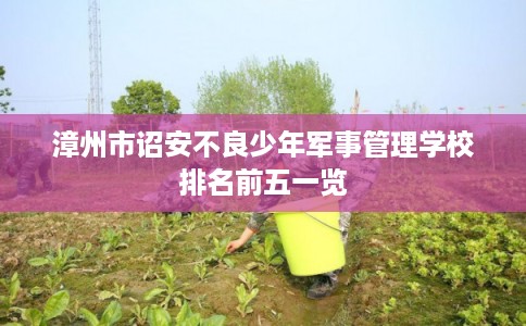 漳州市诏安不良少年军事管理学校排名前五一览