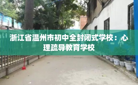 浙江省温州市初中全封闭式学校：心理疏导教育学校
