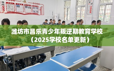 潍坊市昌乐青少年叛逆期教育学校（2025学校名单更新）