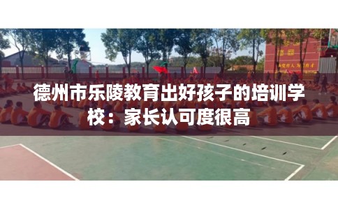 德州市乐陵教育出好孩子的培训学校：家长认可度很高