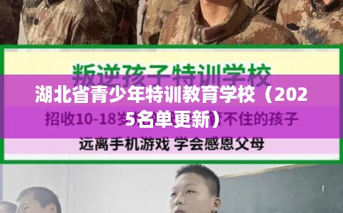 湖北省青少年特训教育学校（2025名单更新）