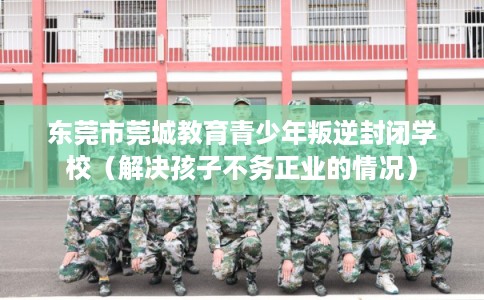 东莞市莞城教育青少年叛逆封闭学校（解决孩子不务正业的情况）