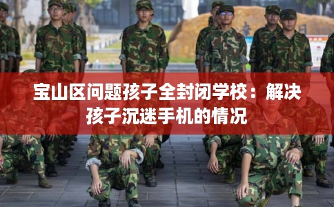 宝山区问题孩子全封闭学校：解决孩子沉迷手机的情况
