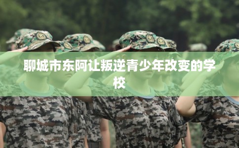 聊城市东阿让叛逆青少年改变的学校