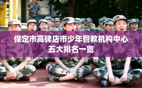 保定市高碑店市少年管教机构中心五大排名一览