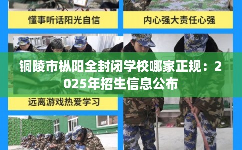 铜陵市枞阳全封闭学校哪家正规：2025年招生信息公布