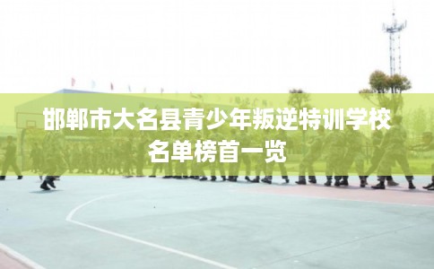 邯郸市大名县青少年叛逆特训学校名单榜首一览