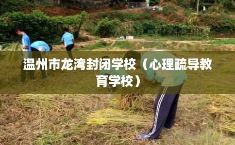 温州市龙湾封闭学校（心理疏导教育学校）