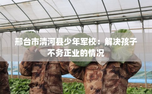 邢台市清河县少年军校：解决孩子不务正业的情况