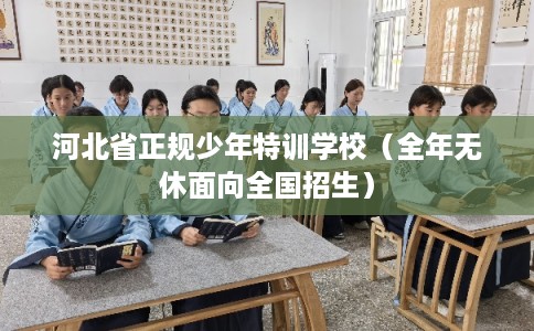 河北省正规少年特训学校（全年无休面向全国招生）