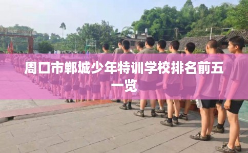 周口市郸城少年特训学校排名前五一览