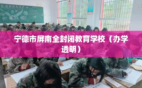 宁德市屏南全封闭教育学校（办学透明）