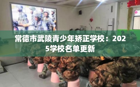 常德市武陵青少年矫正学校：2025学校名单更新