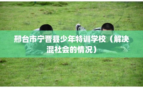 邢台市宁晋县少年特训学校(解决混社会的情况) 邢台市宁晋县少年特训学校(解决混社会的情况)