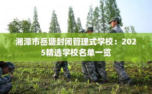 湘潭市岳塘封闭管理式学校：2025精选学校名单一览