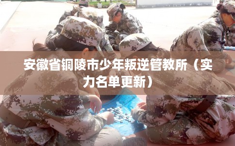 安徽省铜陵市少年叛逆管教所（实力名单更新）