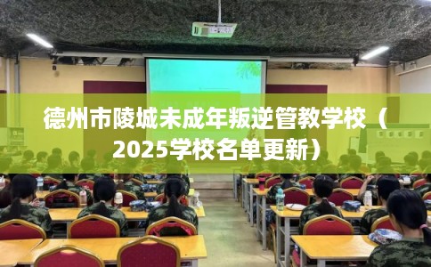 德州市陵城未成年叛逆管教学校（2025学校名单更新）