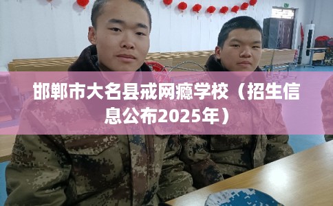 邯郸市大名县戒网瘾学校(招生信息公布2025年) 邯郸市大名县戒网瘾学校(招生信息公布2025年)