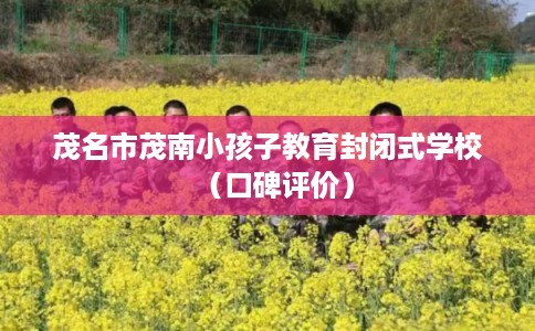 茂名市茂南小孩子教育封闭式学校(口碑评价) 茂名市茂南小孩子教育封闭式学校(口碑评价)
