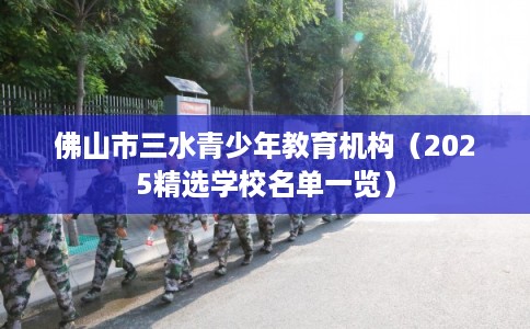 佛山市三水青少年教育机构(2025精选学校名单一览) 佛山市三水青少年教育机构(2025精选学校名单一览)