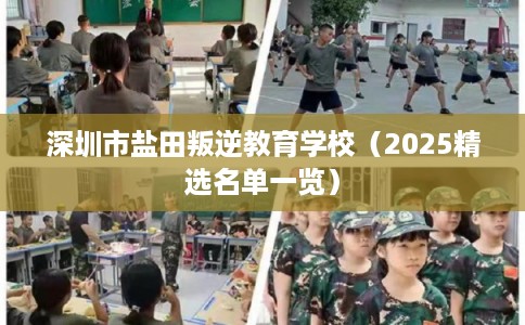 深圳市盐田叛逆教育学校（2025精选名单一览）