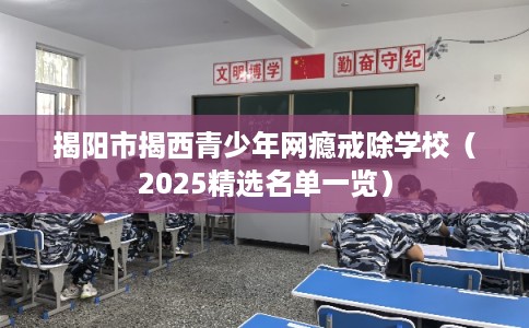 揭阳市揭西青少年网瘾戒除学校（2025精选名单一览）