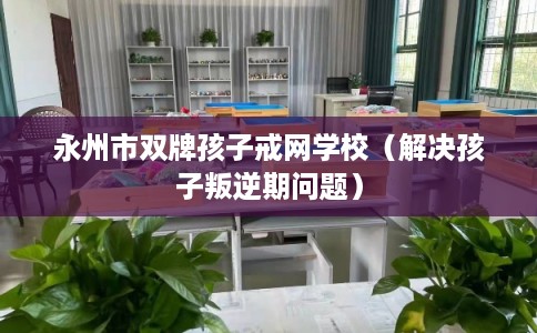 永州市双牌孩子戒网学校（解决孩子叛逆期问题）
