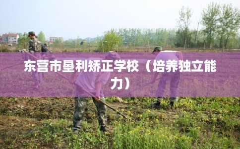 东营市垦利矫正学校（培养独立能力）