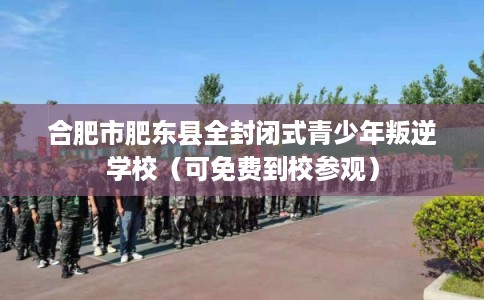 合肥市肥东县全封闭式青少年叛逆学校（可免费到校参观）